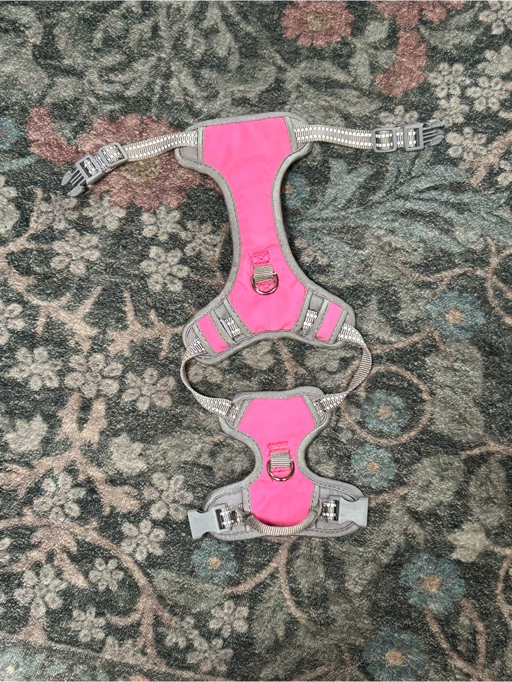 Dog Reflective Pink Safety Harness